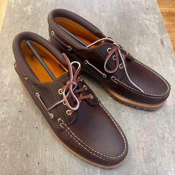 TIMBERLAND MEN'S AUTHENTIC BOAT SHOE BROWN 30003-214 ALL SIZES